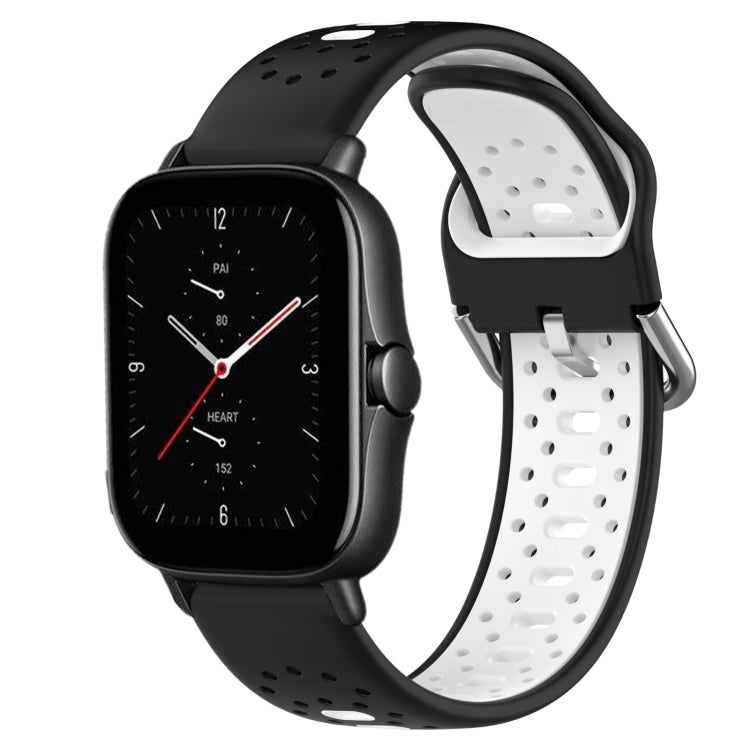 20mm Breathable Two-Color Silicone Watch Band, For Amazfit GTS 3, For Amazfit GTS 2E, For Amazfit GTS 2 Mini