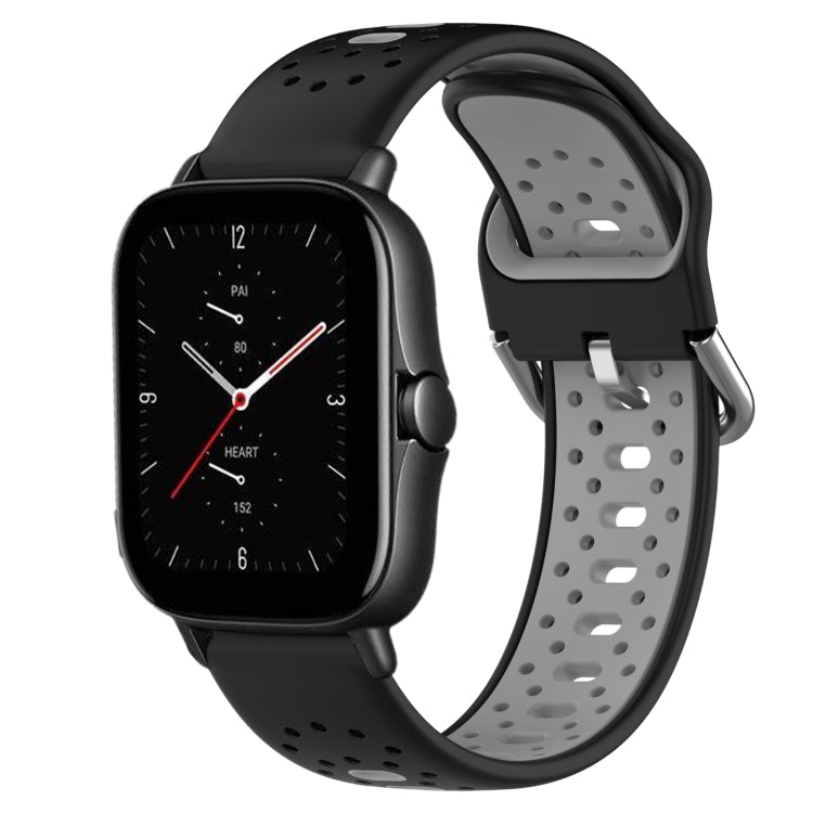 20mm Breathable Two-Color Silicone Watch Band, For Amazfit GTS 3, For Amazfit GTS 2E, For Amazfit GTS 2 Mini