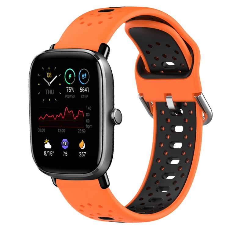 20mm Breathable Two-Color Silicone Watch Band, For Amazfit GTS 3, For Amazfit GTS 2E, For Amazfit GTS 2 Mini
