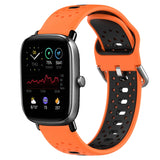 20mm Breathable Two-Color Silicone Watch Band, For Amazfit GTS 3, For Amazfit GTS 2E, For Amazfit GTS 2 Mini