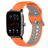 20mm Breathable Two-Color Silicone Watch Band, For Amazfit GTS 3, For Amazfit GTS 2E, For Amazfit GTS 2 Mini