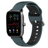 20mm Breathable Two-Color Silicone Watch Band, For Amazfit GTS 3, For Amazfit GTS 2E, For Amazfit GTS 2 Mini
