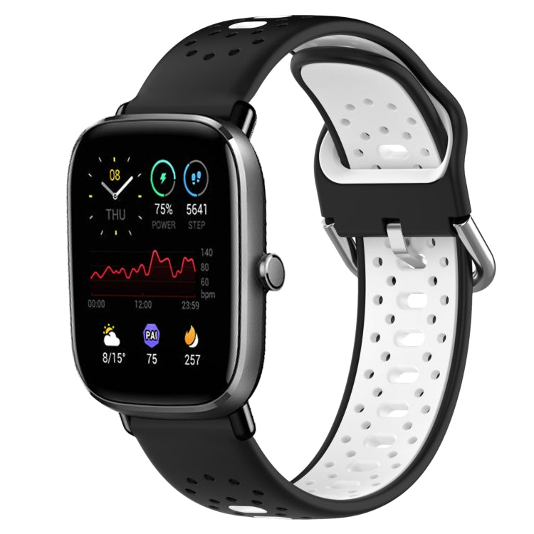 20mm Breathable Two-Color Silicone Watch Band, For Amazfit GTS 3, For Amazfit GTS 2E, For Amazfit GTS 2 Mini