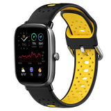 20mm Breathable Two-Color Silicone Watch Band, For Amazfit GTS 3, For Amazfit GTS 2E, For Amazfit GTS 2 Mini