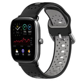 20mm Breathable Two-Color Silicone Watch Band, For Amazfit GTS 3, For Amazfit GTS 2E, For Amazfit GTS 2 Mini