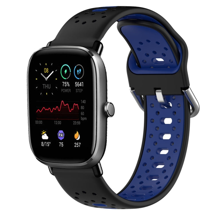 20mm Breathable Two-Color Silicone Watch Band, For Amazfit GTS 3, For Amazfit GTS 2E, For Amazfit GTS 2 Mini