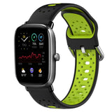 20mm Breathable Two-Color Silicone Watch Band, For Amazfit GTS 3, For Amazfit GTS 2E, For Amazfit GTS 2 Mini