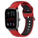20mm Breathable Two-Color Silicone Watch Band, For Amazfit GTS 3, For Amazfit GTS 2E, For Amazfit GTS 2 Mini