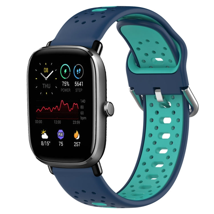 20mm Breathable Two-Color Silicone Watch Band, For Amazfit GTS 3, For Amazfit GTS 2E, For Amazfit GTS 2 Mini