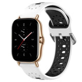 20mm Breathable Two-Color Silicone Watch Band, For Amazfit GTS 2, For Amazfit GTS, For Amazfit GTR 42mm