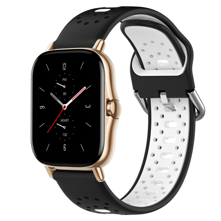 20mm Breathable Two-Color Silicone Watch Band, For Amazfit GTS 2, For Amazfit GTS, For Amazfit GTR 42mm