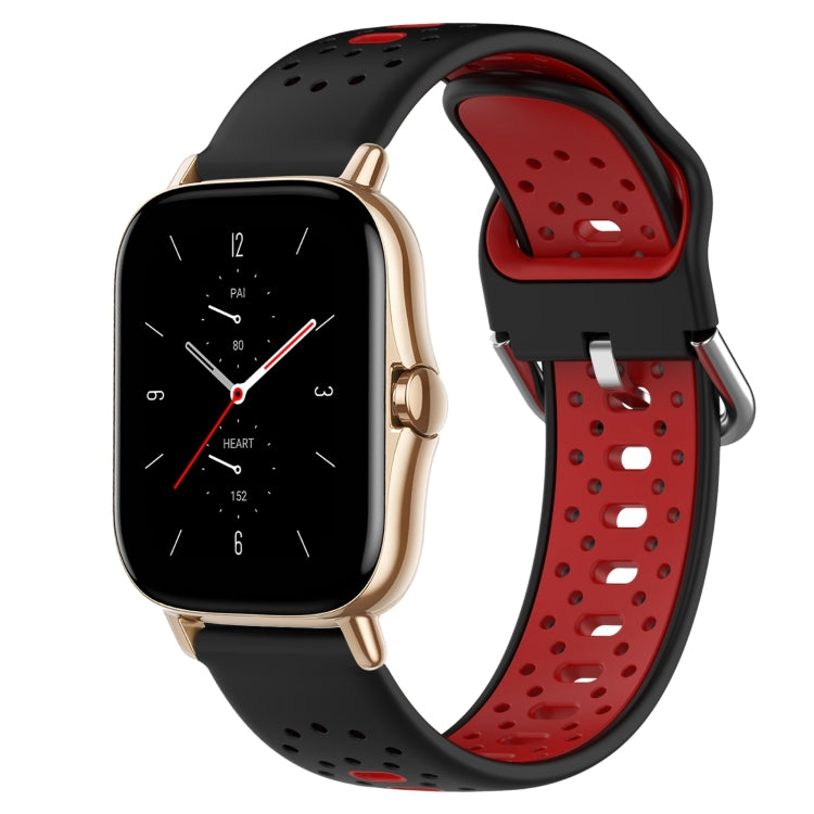 20mm Breathable Two-Color Silicone Watch Band, For Amazfit GTS 2, For Amazfit GTS, For Amazfit GTR 42mm