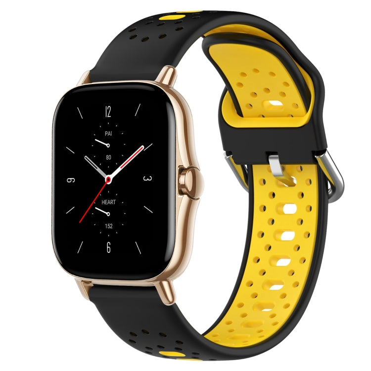 20mm Breathable Two-Color Silicone Watch Band, For Amazfit GTS 2, For Amazfit GTS, For Amazfit GTR 42mm