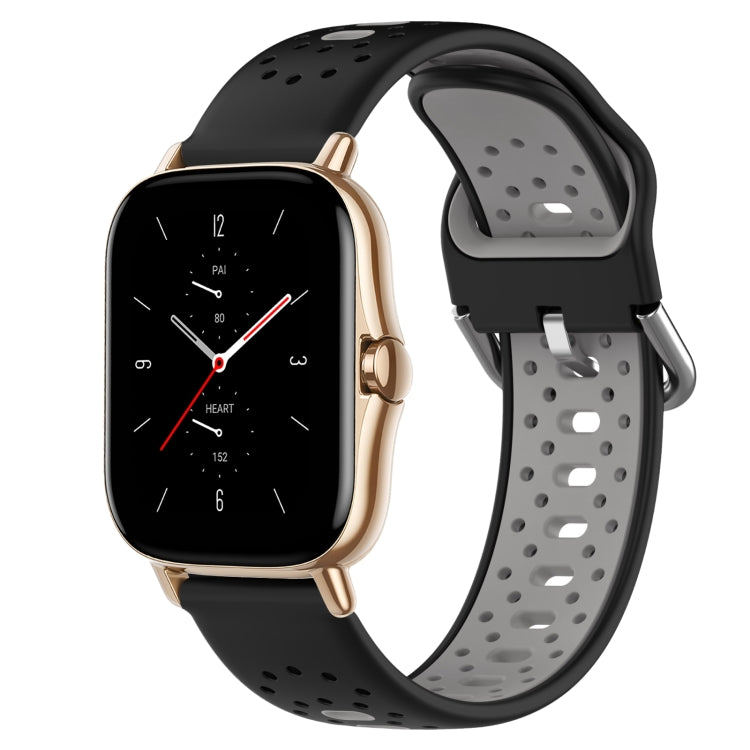 20mm Breathable Two-Color Silicone Watch Band, For Amazfit GTS 2, For Amazfit GTS, For Amazfit GTR 42mm