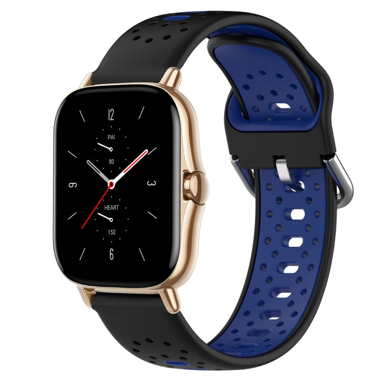 20mm Breathable Two-Color Silicone Watch Band, For Amazfit GTS 2, For Amazfit GTS, For Amazfit GTR 42mm