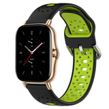 20mm Breathable Two-Color Silicone Watch Band, For Amazfit GTS 2, For Amazfit GTS, For Amazfit GTR 42mm