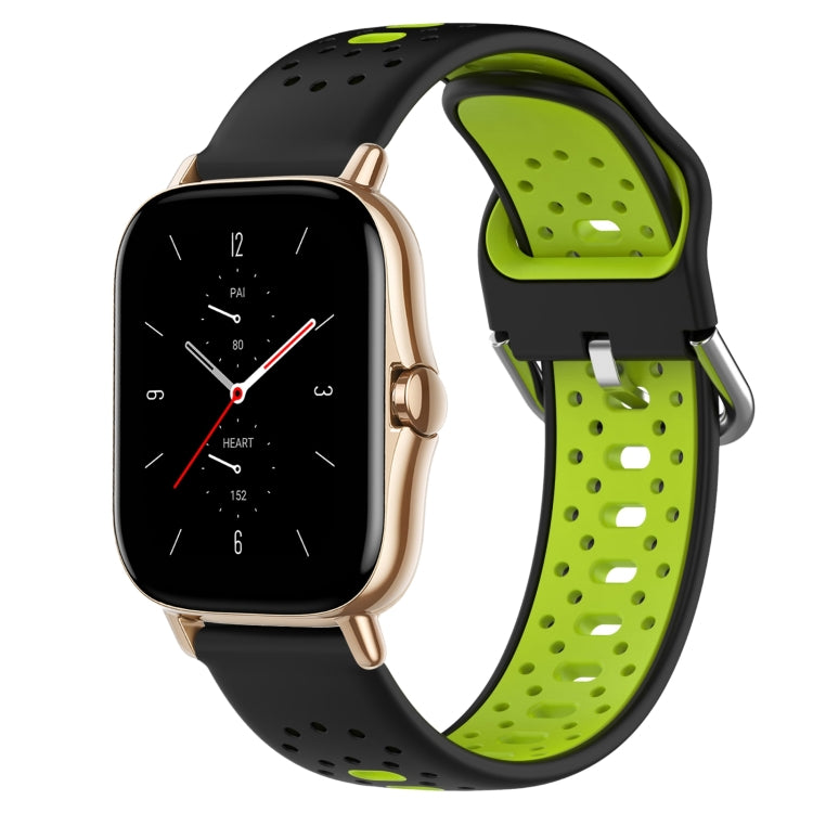 20mm Breathable Two-Color Silicone Watch Band, For Amazfit GTS 2, For Amazfit GTS, For Amazfit GTR 42mm