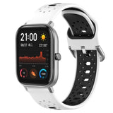 20mm Breathable Two-Color Silicone Watch Band, For Amazfit GTS 2, For Amazfit GTS, For Amazfit GTR 42mm
