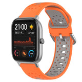20mm Breathable Two-Color Silicone Watch Band, For Amazfit GTS 2, For Amazfit GTS, For Amazfit GTR 42mm