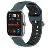 20mm Breathable Two-Color Silicone Watch Band, For Amazfit GTS 2, For Amazfit GTS, For Amazfit GTR 42mm