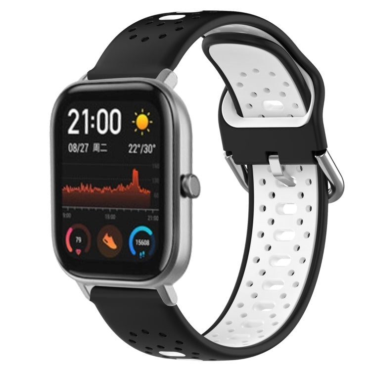 20mm Breathable Two-Color Silicone Watch Band, For Amazfit GTS 2, For Amazfit GTS, For Amazfit GTR 42mm