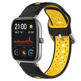 20mm Breathable Two-Color Silicone Watch Band, For Amazfit GTS 2, For Amazfit GTS, For Amazfit GTR 42mm