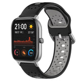 20mm Breathable Two-Color Silicone Watch Band, For Amazfit GTS 2, For Amazfit GTS, For Amazfit GTR 42mm