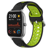 20mm Breathable Two-Color Silicone Watch Band, For Amazfit GTS 2, For Amazfit GTS, For Amazfit GTR 42mm