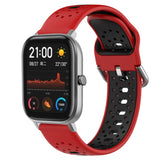 20mm Breathable Two-Color Silicone Watch Band, For Amazfit GTS 2, For Amazfit GTS, For Amazfit GTR 42mm