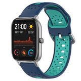 20mm Breathable Two-Color Silicone Watch Band, For Amazfit GTS 2, For Amazfit GTS, For Amazfit GTR 42mm