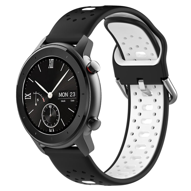20mm Breathable Two-Color Silicone Watch Band, For Amazfit GTS 2, For Amazfit GTS, For Amazfit GTR 42mm