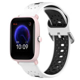 20mm Breathable Two-Color Silicone Watch Band, For Amazfit Pop Pro, For Amazfit Pop, For Amazfit Bip3