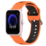 20mm Breathable Two-Color Silicone Watch Band, For Amazfit Pop Pro, For Amazfit Pop, For Amazfit Bip3