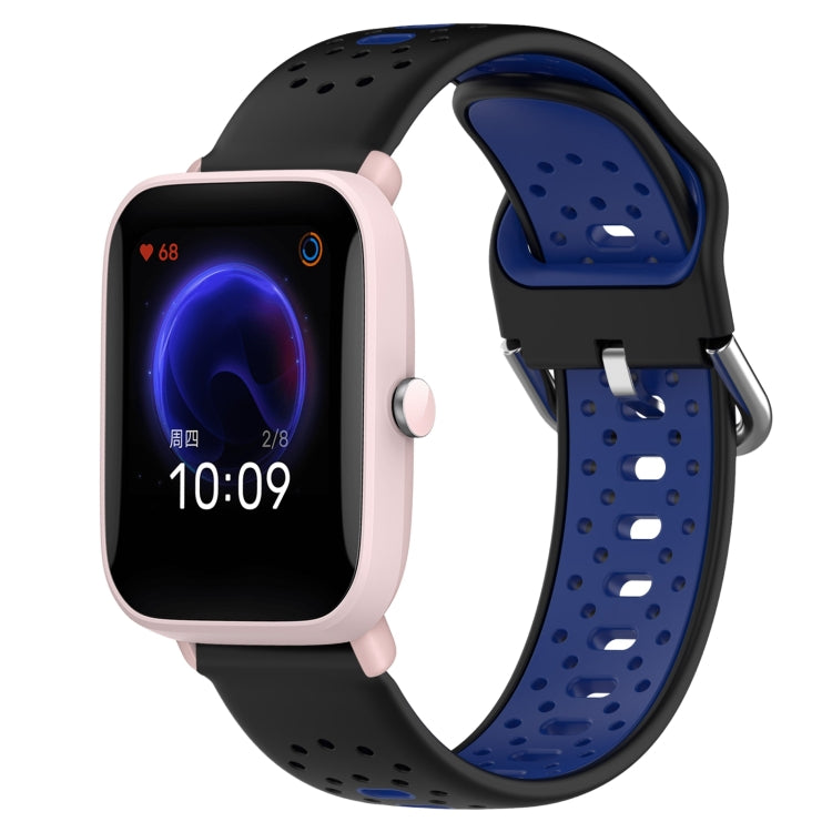 20mm Breathable Two-Color Silicone Watch Band, For Amazfit Pop Pro, For Amazfit Pop, For Amazfit Bip3