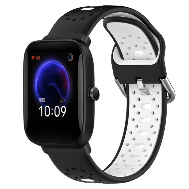 20mm Breathable Two-Color Silicone Watch Band, For Amazfit Pop Pro, For Amazfit Pop, For Amazfit Bip3