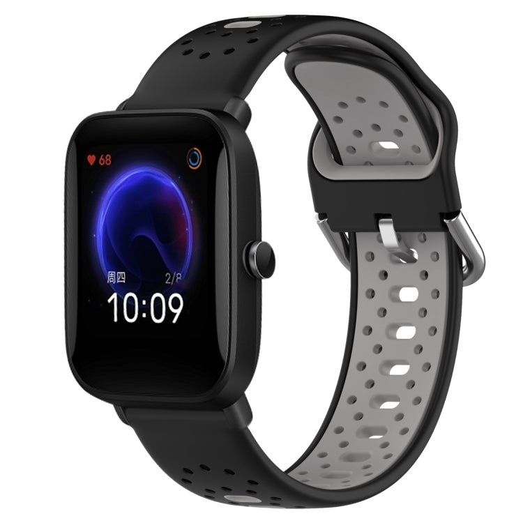 20mm Breathable Two-Color Silicone Watch Band, For Amazfit Pop Pro, For Amazfit Pop, For Amazfit Bip3