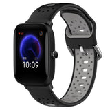 20mm Breathable Two-Color Silicone Watch Band, For Amazfit Pop Pro, For Amazfit Pop, For Amazfit Bip3