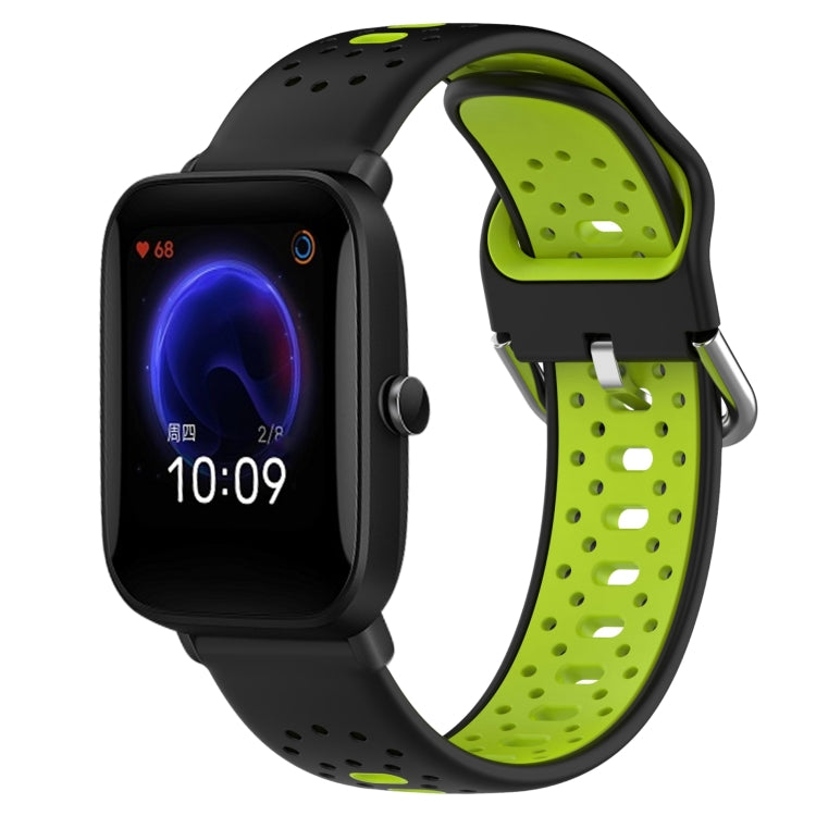 20mm Breathable Two-Color Silicone Watch Band, For Amazfit Pop Pro, For Amazfit Pop, For Amazfit Bip3