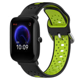 20mm Breathable Two-Color Silicone Watch Band, For Amazfit Pop Pro, For Amazfit Pop, For Amazfit Bip3