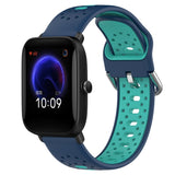 20mm Breathable Two-Color Silicone Watch Band, For Amazfit Pop Pro, For Amazfit Pop, For Amazfit Bip3