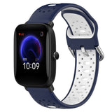 20mm Breathable Two-Color Silicone Watch Band, For Amazfit Pop Pro, For Amazfit Pop, For Amazfit Bip3