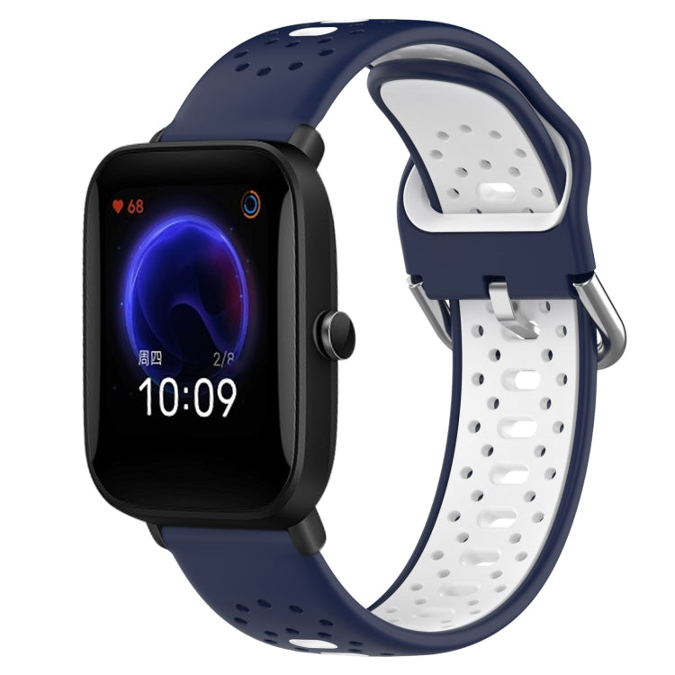 20mm Breathable Two-Color Silicone Watch Band, For Amazfit Pop Pro, For Amazfit Pop, For Amazfit Bip3