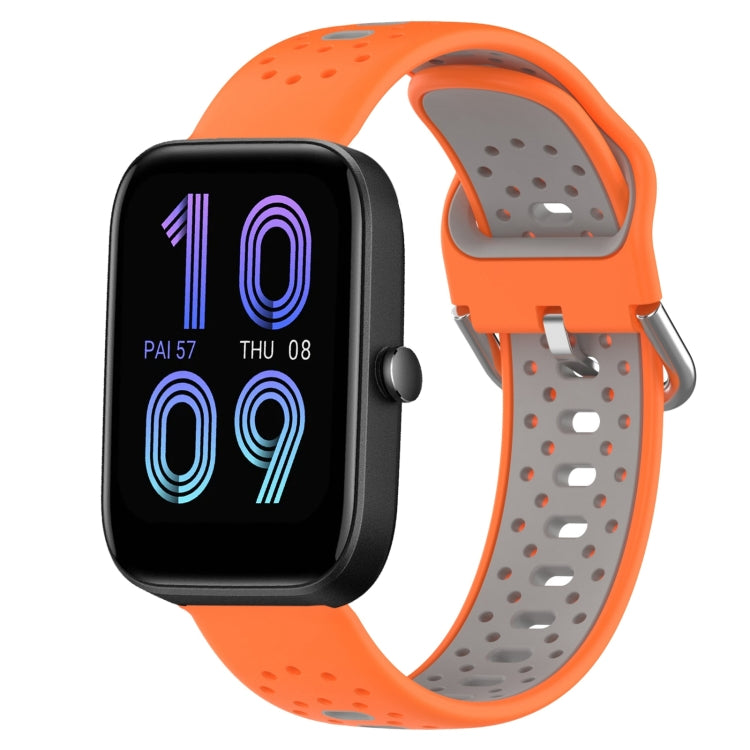 20mm Breathable Two-Color Silicone Watch Band, For Amazfit Pop Pro, For Amazfit Pop, For Amazfit Bip3