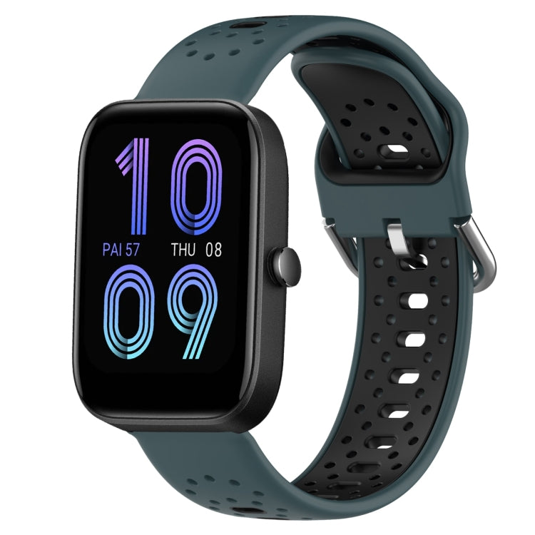 20mm Breathable Two-Color Silicone Watch Band, For Amazfit Pop Pro, For Amazfit Pop, For Amazfit Bip3