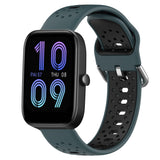 20mm Breathable Two-Color Silicone Watch Band, For Amazfit Pop Pro, For Amazfit Pop, For Amazfit Bip3