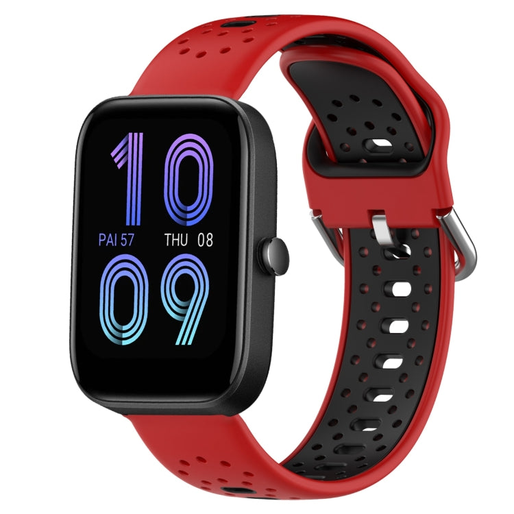 20mm Breathable Two-Color Silicone Watch Band, For Amazfit Pop Pro, For Amazfit Pop, For Amazfit Bip3