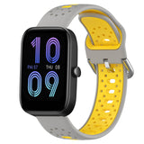 20mm Breathable Two-Color Silicone Watch Band, For Amazfit Pop Pro, For Amazfit Pop, For Amazfit Bip3