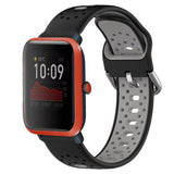 20mm Breathable Two-Color Silicone Watch Band, For Amazfit Bip 1S
