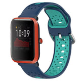 20mm Breathable Two-Color Silicone Watch Band, For Amazfit Bip 1S