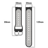 20mm Breathable Two-Color Silicone Watch Band, For Amazfit GTS 2, For Amazfit GTS, For Amazfit GTR 42mm